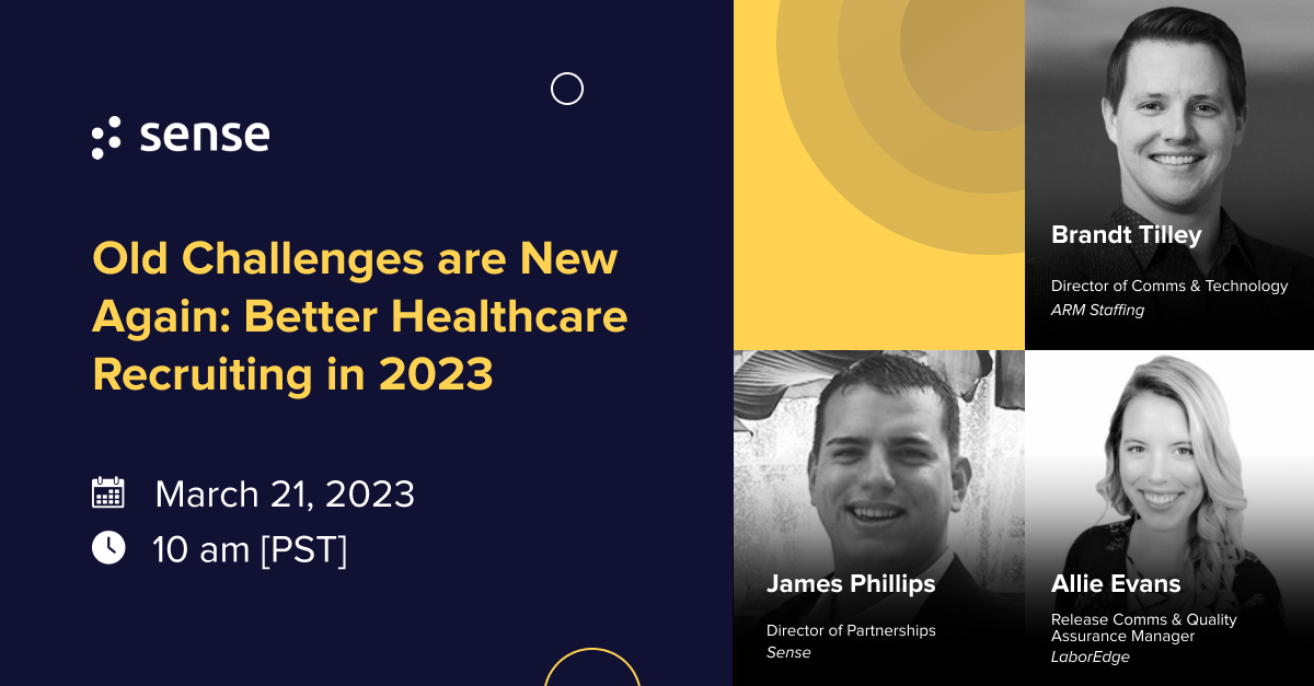 hero image for Webinar with Sense, Brandt Tilley, Labor Edge, Allie Evans